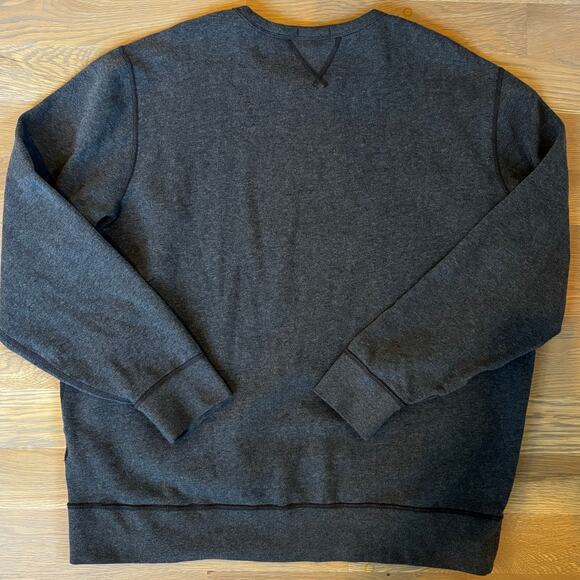 Polo Ralph Lauren Fleece Crewneck Sweatshirt Pony Logo Gray Mens Size XXL - Picture 7 of 9